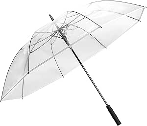 R.HORSE 62Inch Clear Golf Umbrella Transparent Umbrellas Automatic Open Large Windproof Waterproof Stick Umbrellas for Men and Women