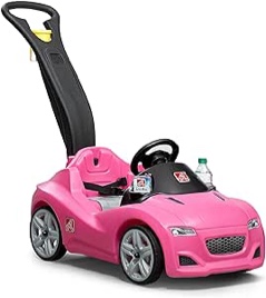 Step2 Whisper Ride II Push Car | Pink Toddler Ride On Toy