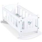 Melissa & Doug Mine to Love Wooden Play Cradle for Dolls, Stuffed Animals - White