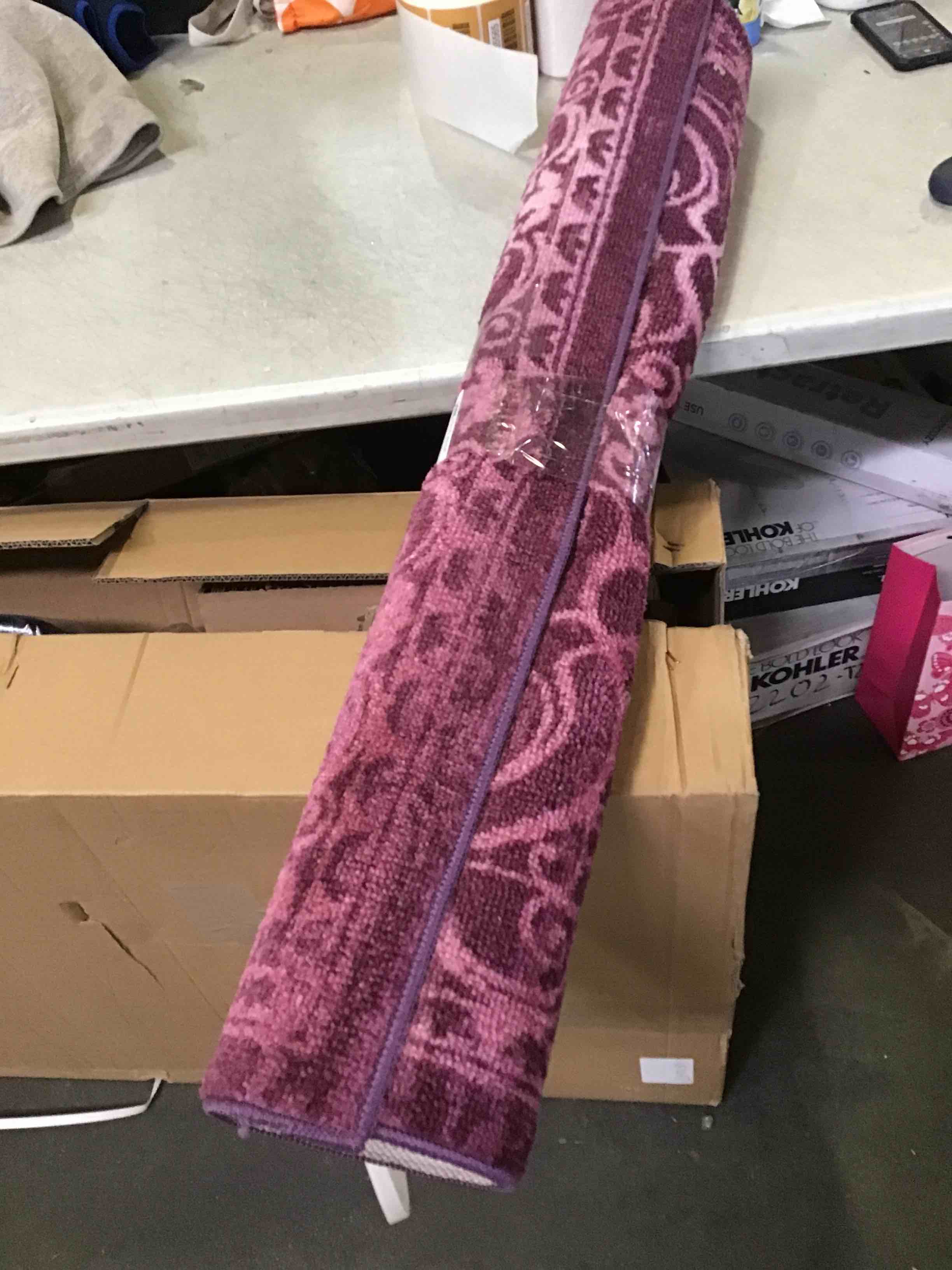 Maples Rugs Pelham Vintage Area Rugs for Living Room & Bedroom [Made in USA], 3'4 x 5, Wineberry