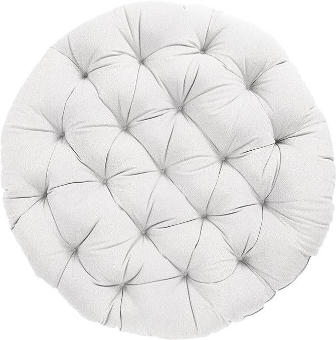 Mozaic Papasan Cushion, 44 in x 44 in x 4, Ivory