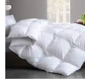Cosybay Cotton Quilted White Feather Comforter Filled with Feather & Down –Machine Washable - All Season Duvet Insert or Stand-Alone – Oversized Queen Size (98*98Inch)
