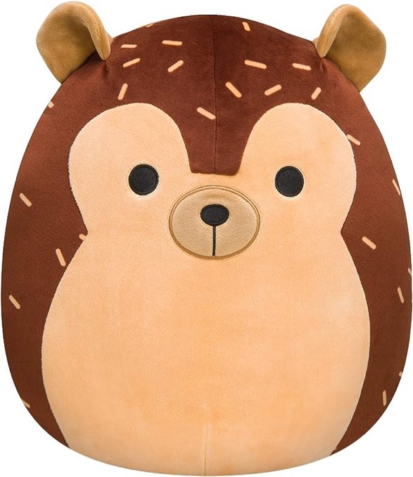 Squishmallows 14-Inch Brown Hedgehog Plush - Add Hans to Your Squad