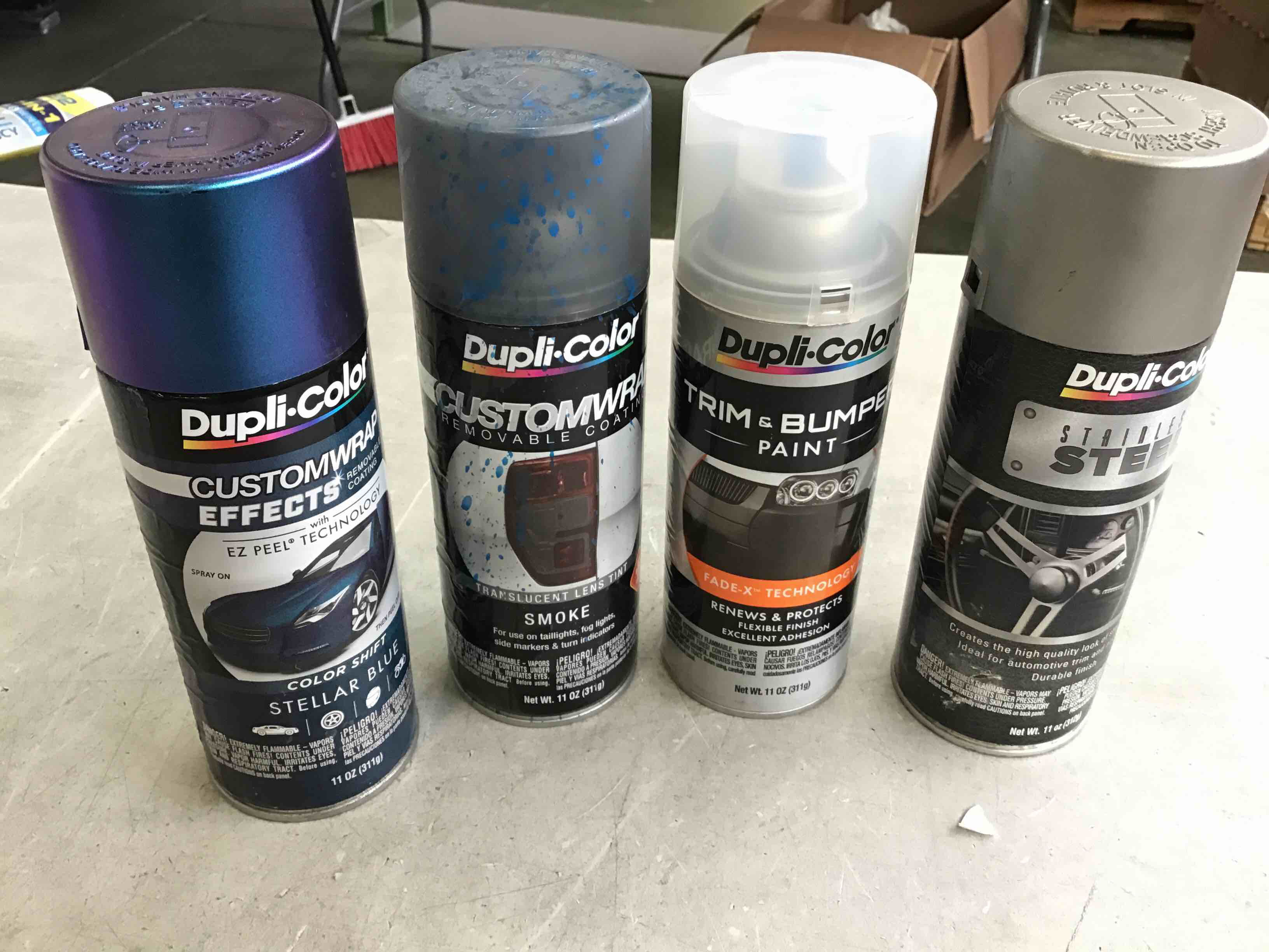 Assorted Automotive Paint, Dupli-Color, 11 Oz 