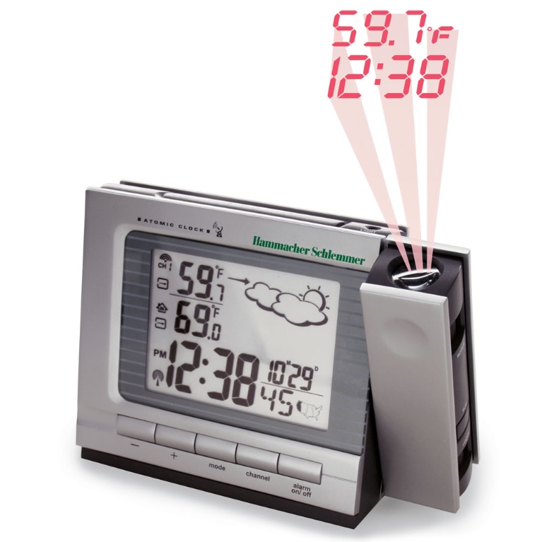 The Projection Alarm Clock and Weather Monitor