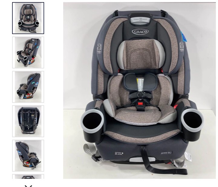 Graco 4Ever DLX 4 in 1 Car Seat, Infant to Toddler Car Seat, with 10 Years of Use, Bryant , 20x21.5x24 Inch (Pack of 1)