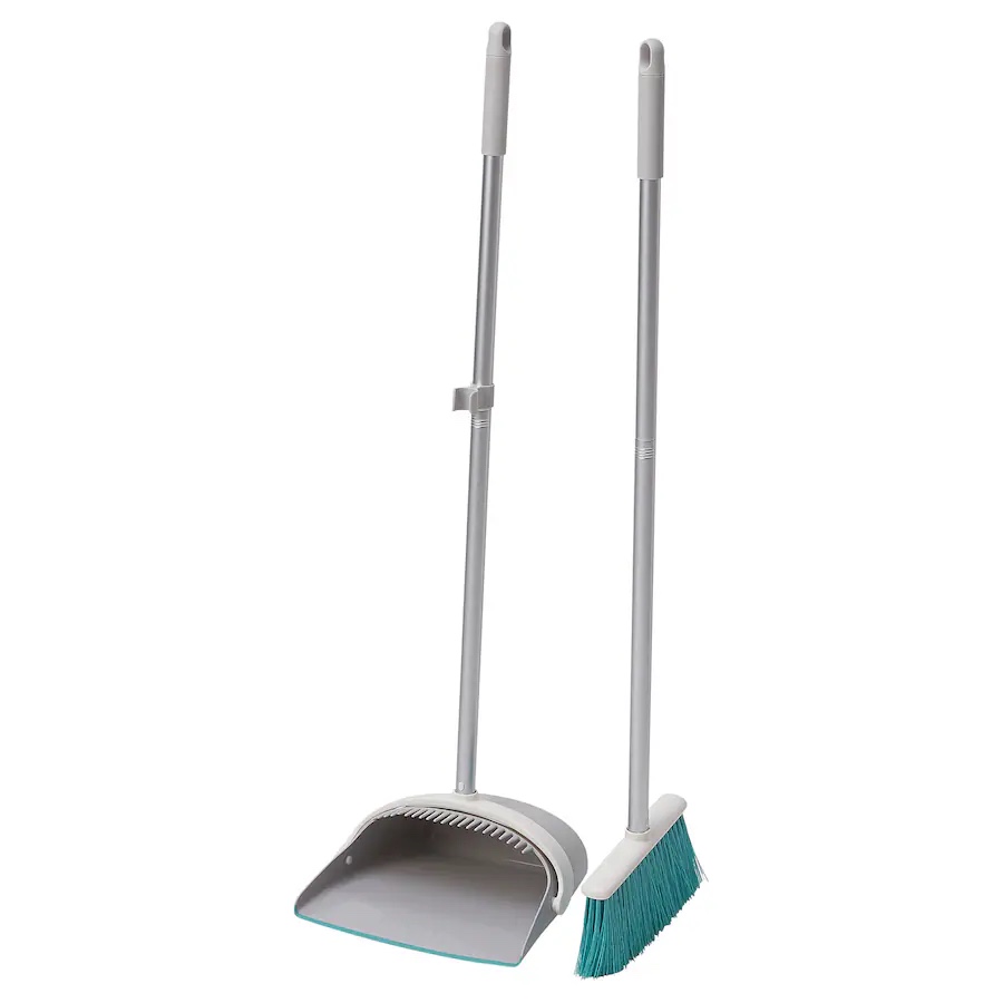 Assorted Broom/Dust Pans, Cleaning Mops, Multiple Pieces