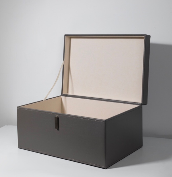 YMY International 2-Piece Storage Box Set, Gray