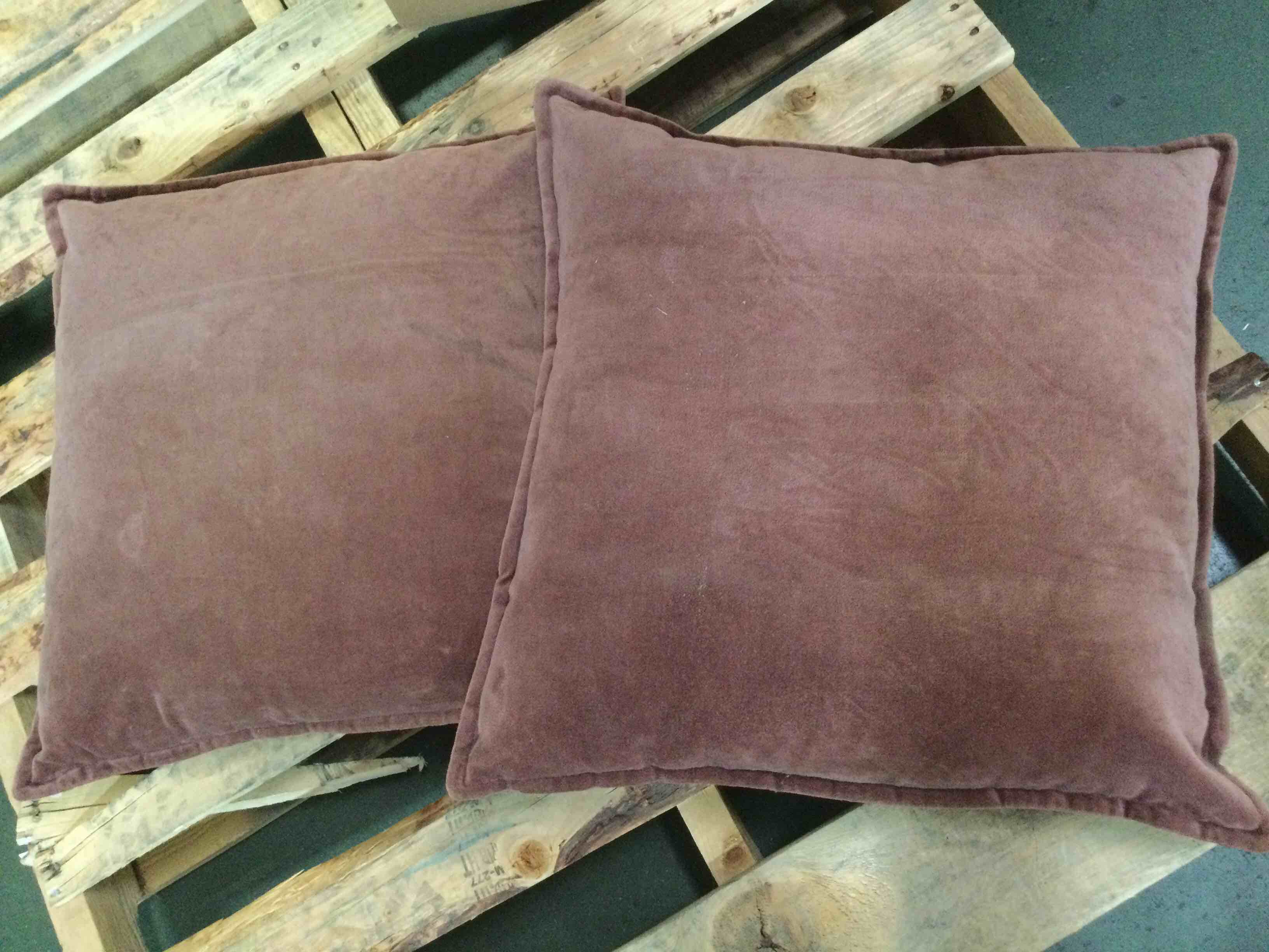 Velvet Square Accent Pillow, Set of 2