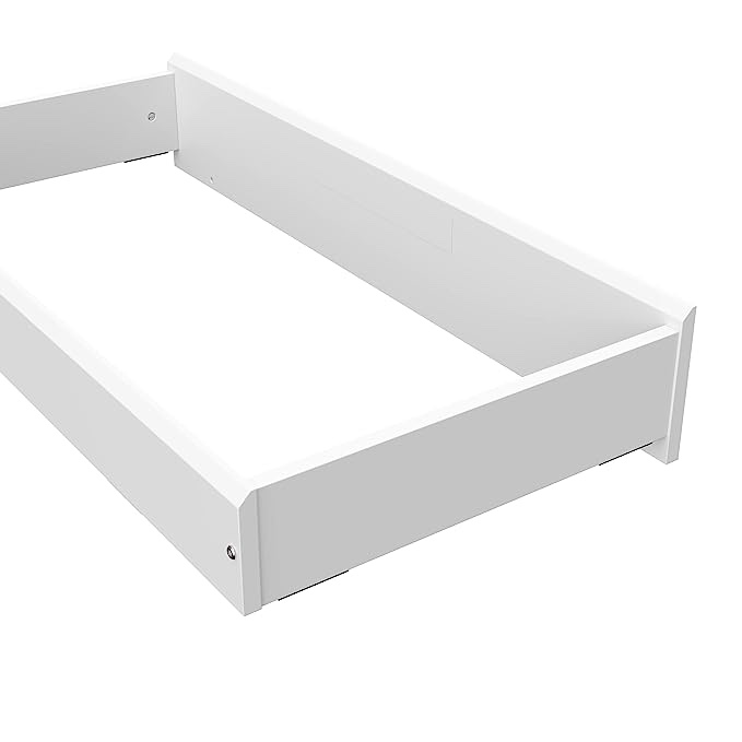 STORKCRAFT Nest Changing Topper (White) - Transforms Dresser into Baby Changing Station, Baby-Safe, Non-Toxic Finish, Soft Felt Bottom to Protect Dresser