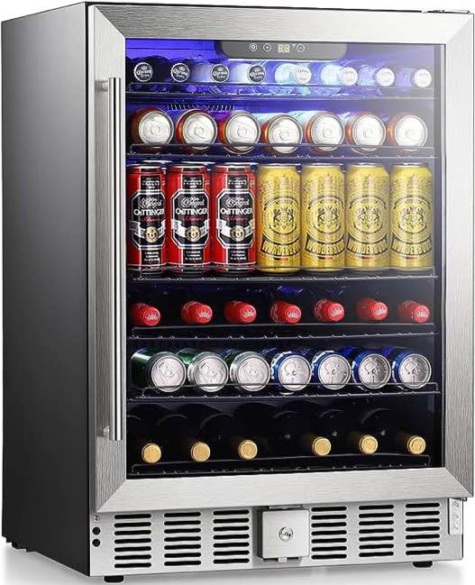 Velivi 24 Inch Beverage Refrigerator Cooler, Beverage and Beer Fridge 