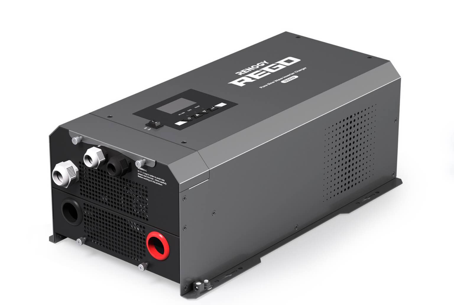 Renogy REGO 12V 3000W Pure Sine Wave Inverter Charger w/ LCD Display