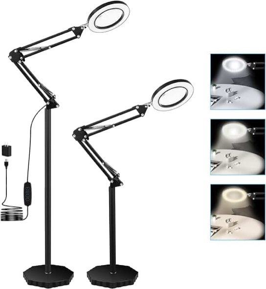 3-in-1 Magnifying Floor Lamp