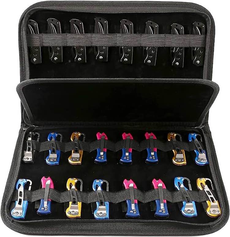 Knife Case,Knife Display Case,Knife Storage,40 Slots Butterfly Knife Display Case,Knife Organizer Folding Knife Holder,Knives Roll Collection Carrier Bag For Survival Tactical Outdoor EDC Mini Knife