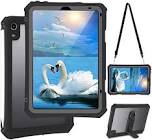 iPad Mini 6 Case - shock rproof Case for iPad Mini 6th Generation 2021 8.3 Inch Shockproof Full Body Protection 6th Gen iPad Mini 6 Tablet Case with Built in Screen Protector Strap Pen Holder Blue/White 