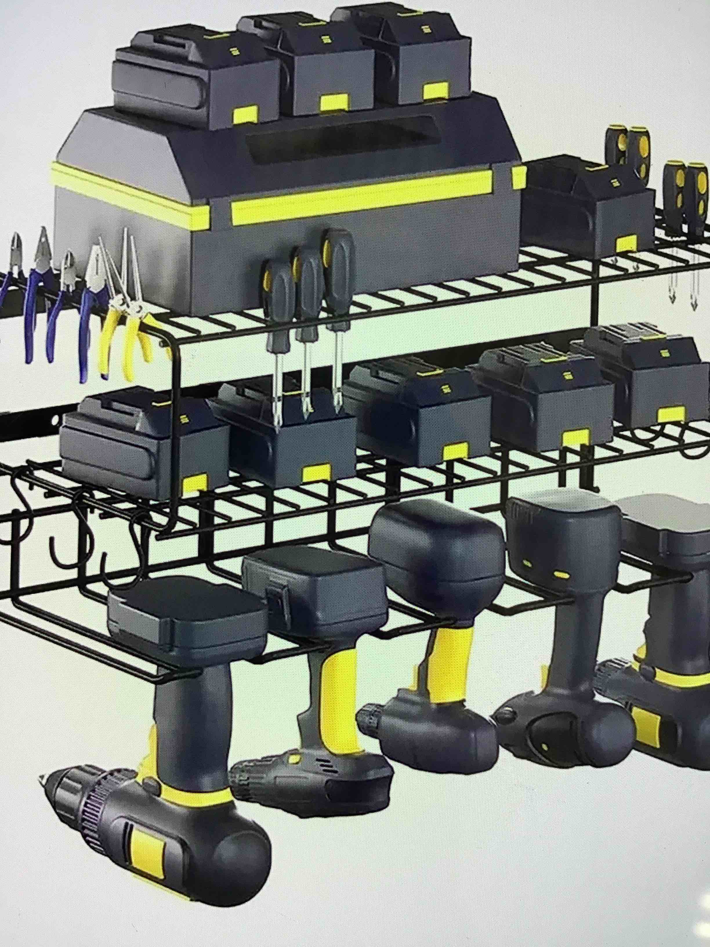 Ma innovations generic power tool organizer wall mount rack 