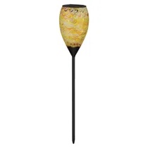 Weather Resistant Glass Abstract & Geometric Garden Stake - Solar Powered