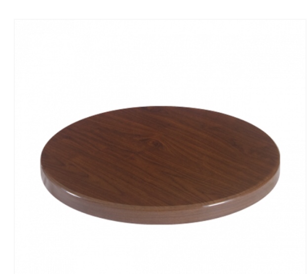 RESIN TABLE TOP IN WALNUT FOR INDOOR WITH VARIOUS SIZES