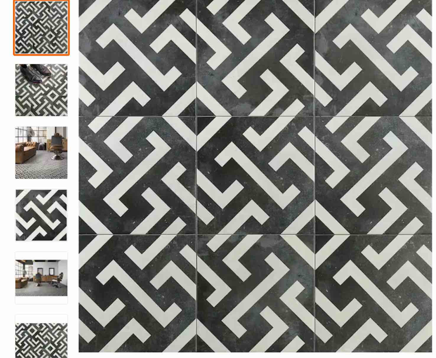 Customer Reviews for Ivy Hill Tile Anabella Mor Encaustic 9 in. x 9 in. 11mm Matte Porcelain Floor and Wall Tile (10.76 sq. ft. / Box)