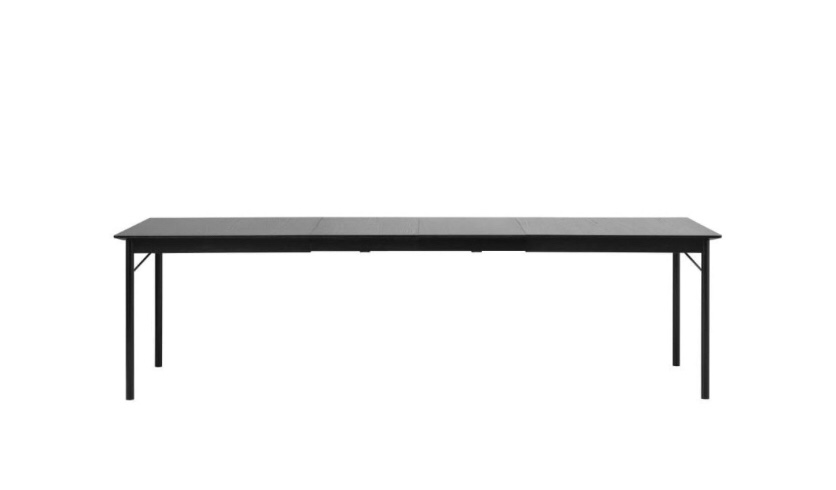 Unique Savona Black Oak 50cm x 95cm Extension Leaf for Dining Table