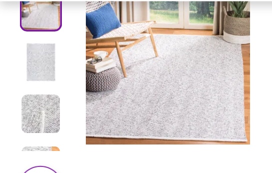 Hammd Chevron Hand-Woven Flatweave Gray Area Rug