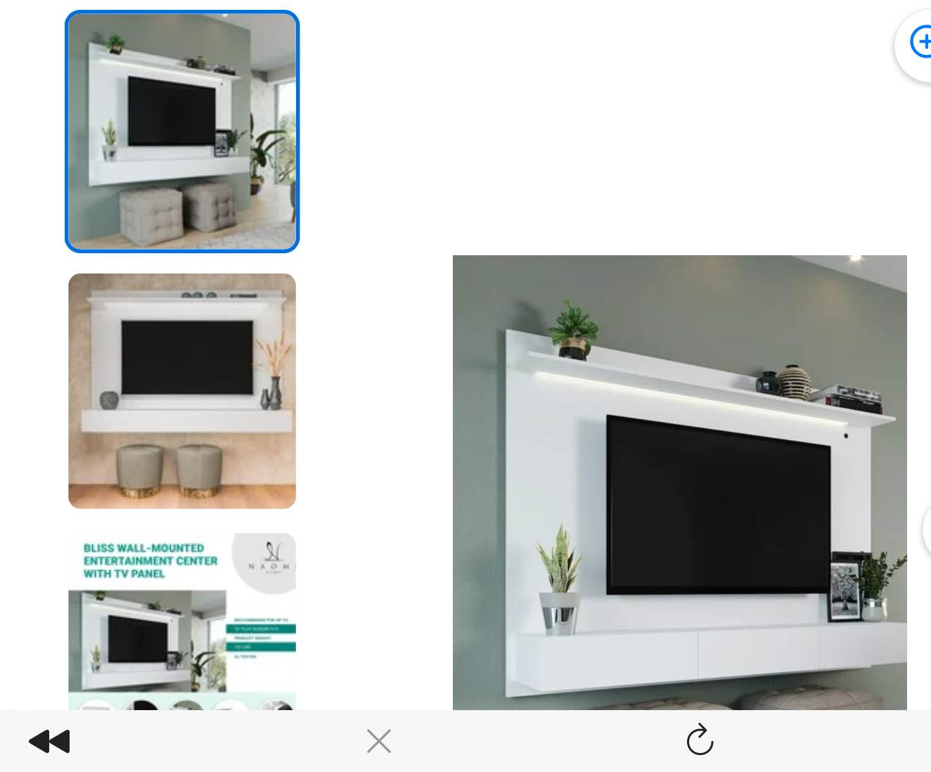 FLYA4 Floating Entertainment Center for TVs up to 70"