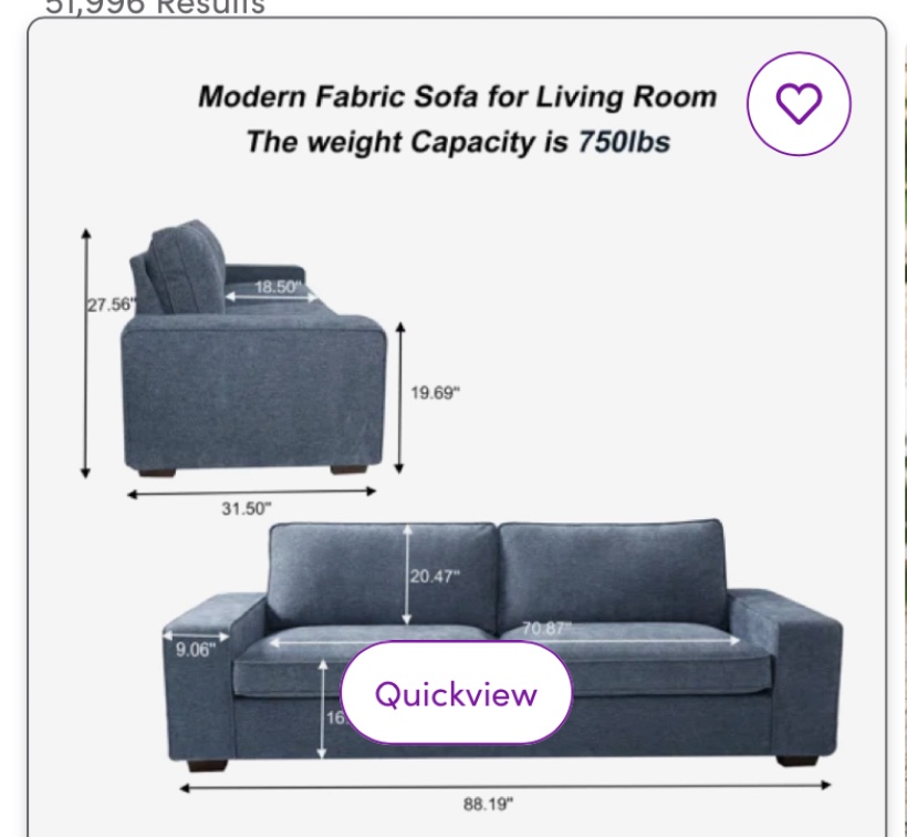 Showing results for "blue accent couch"
