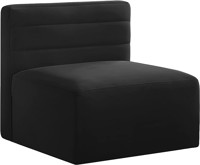 meridian furniture 677 corner chair only, black 