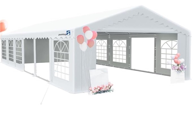 20'X40' Party Tent Heavy Duty Wedding Tent Outdoor Gazebo Event Shelter Canopy with Carry Bags