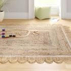 Tera Petals Braided Jute Area Rug