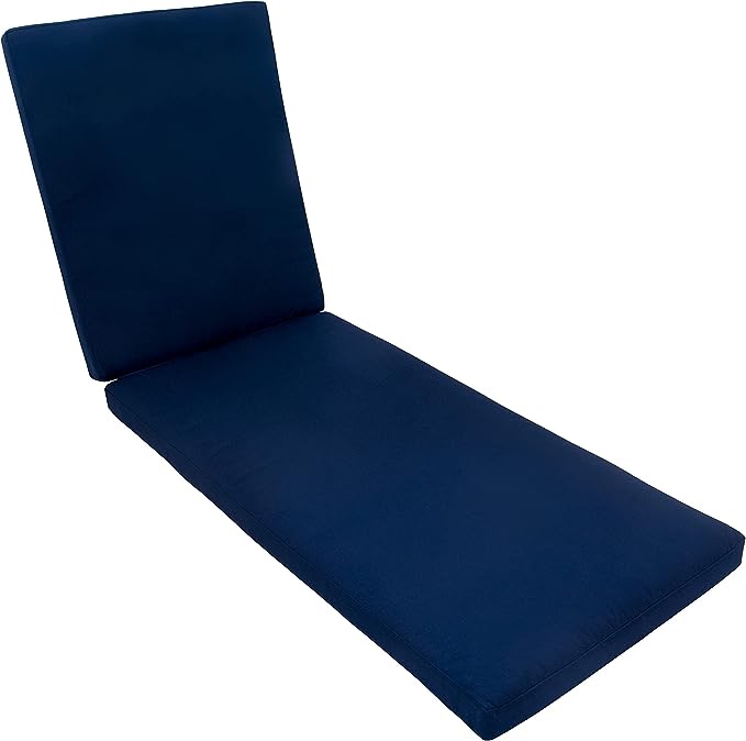 Arden Selections Oasis Outdoor Chaise Lounge Cushion 49 x 26, Surf Teal blue