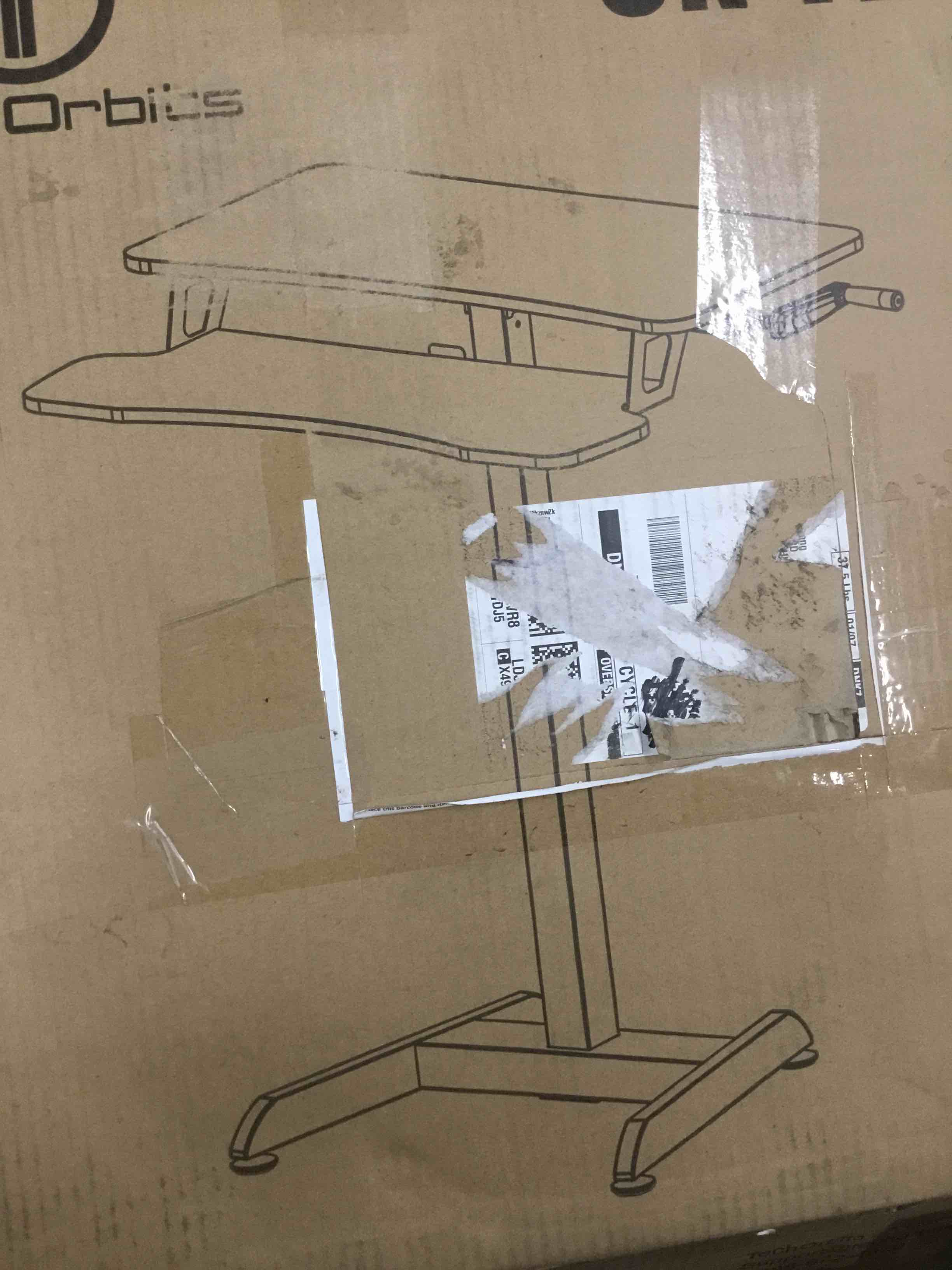 tech or is floor sit stand workstation black