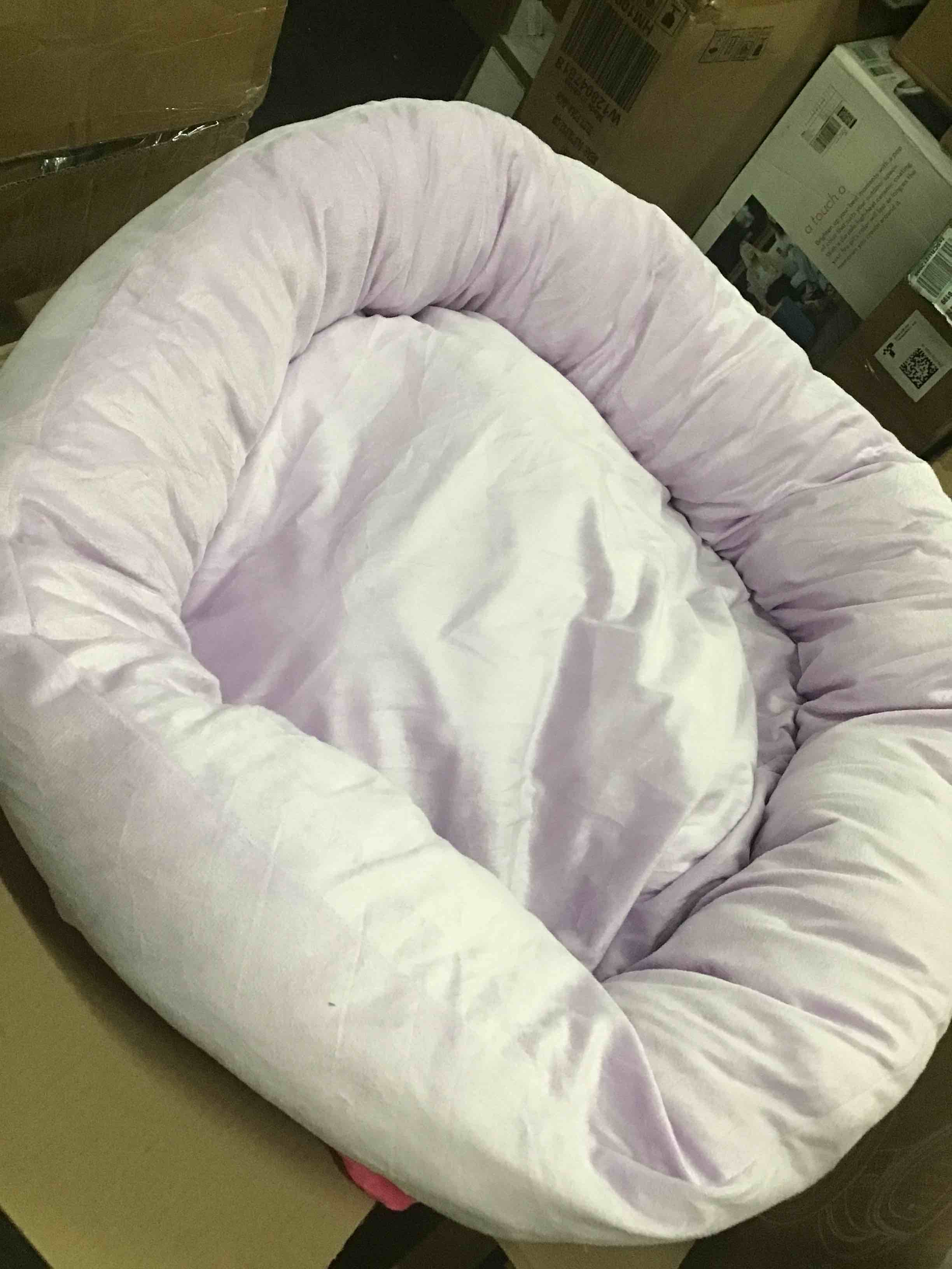 Purple dog bed