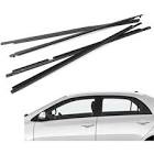 WFLNHB Weatherstrip Window Seal Car Window Moulding Trim Seal Belt Replacement for 2009 2010 2011 2012 Toyota Corolla Black 4 Pieces