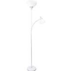 Floor Lamp With Reading Light LF200-WHT