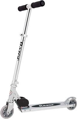 Razor AW Kick Scooter for Kids – Wheelie Bar, Foldable,Lightweight, Adjustable Height Handlebars, for Riders 5 Years and up, and up to 143 lbs