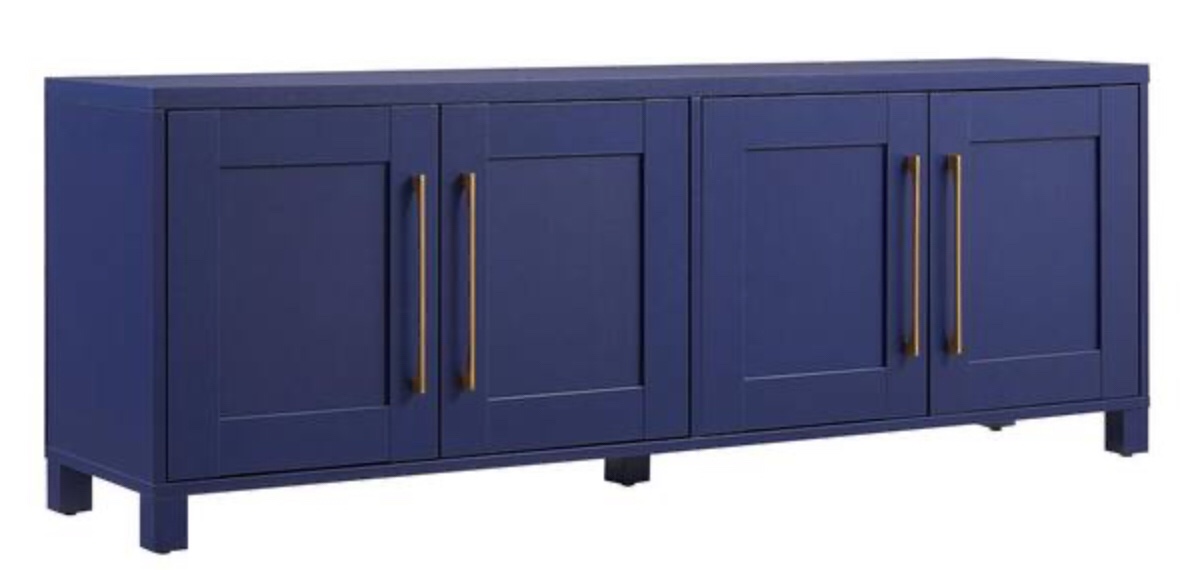 Chabot 68 in. Dark Blue TV Stand Fits TV's up to 75 in.