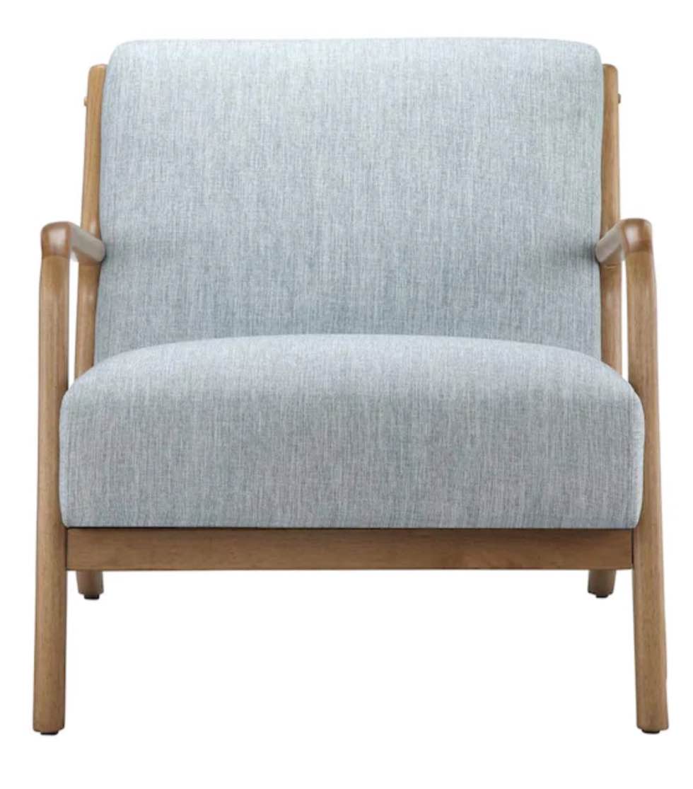 Novak Light Blue Lounge Arm Chair II110-0397