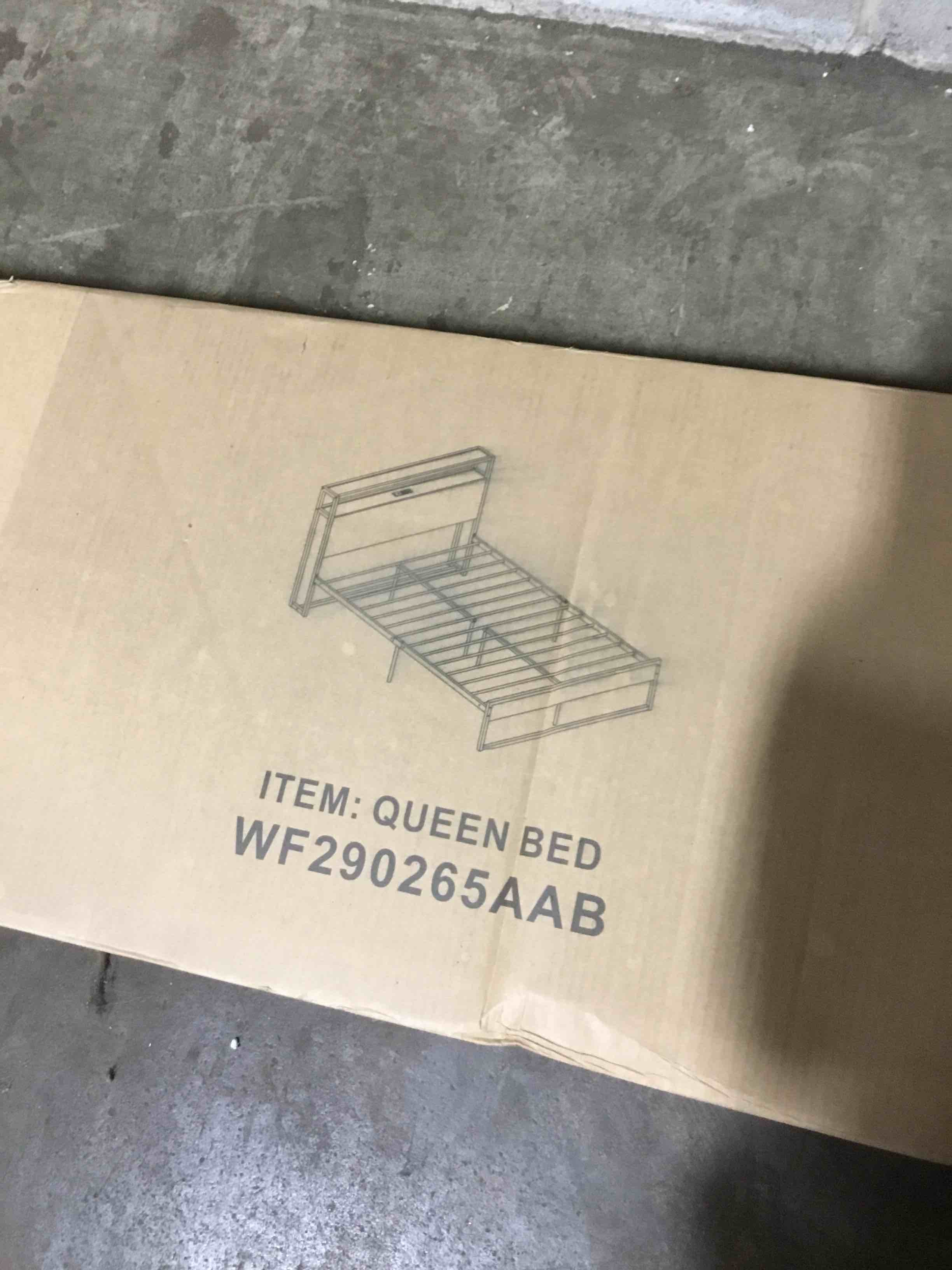 Queen bed black. model WF290265AAB Similar picture