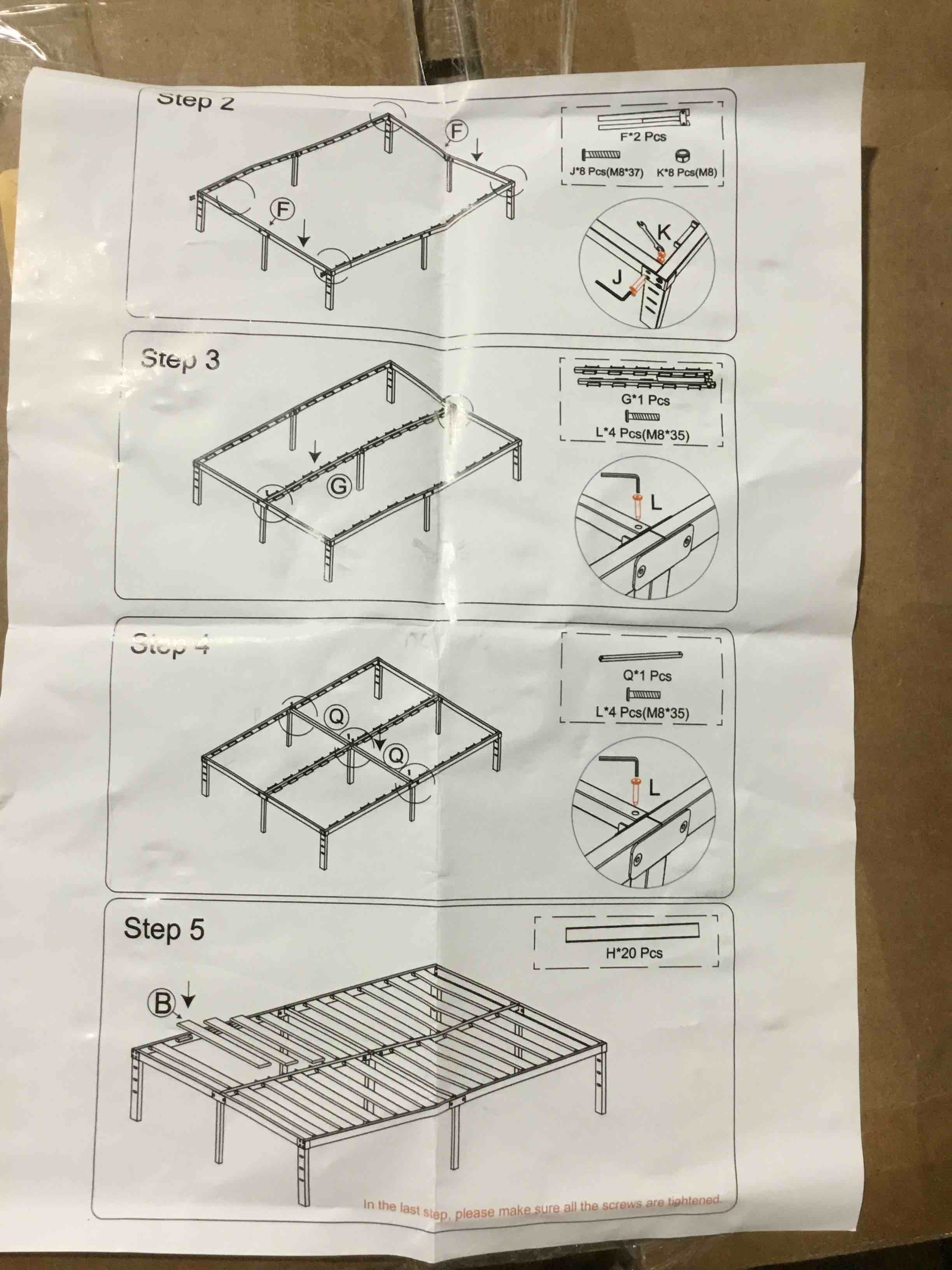 Wooden slat set With frame