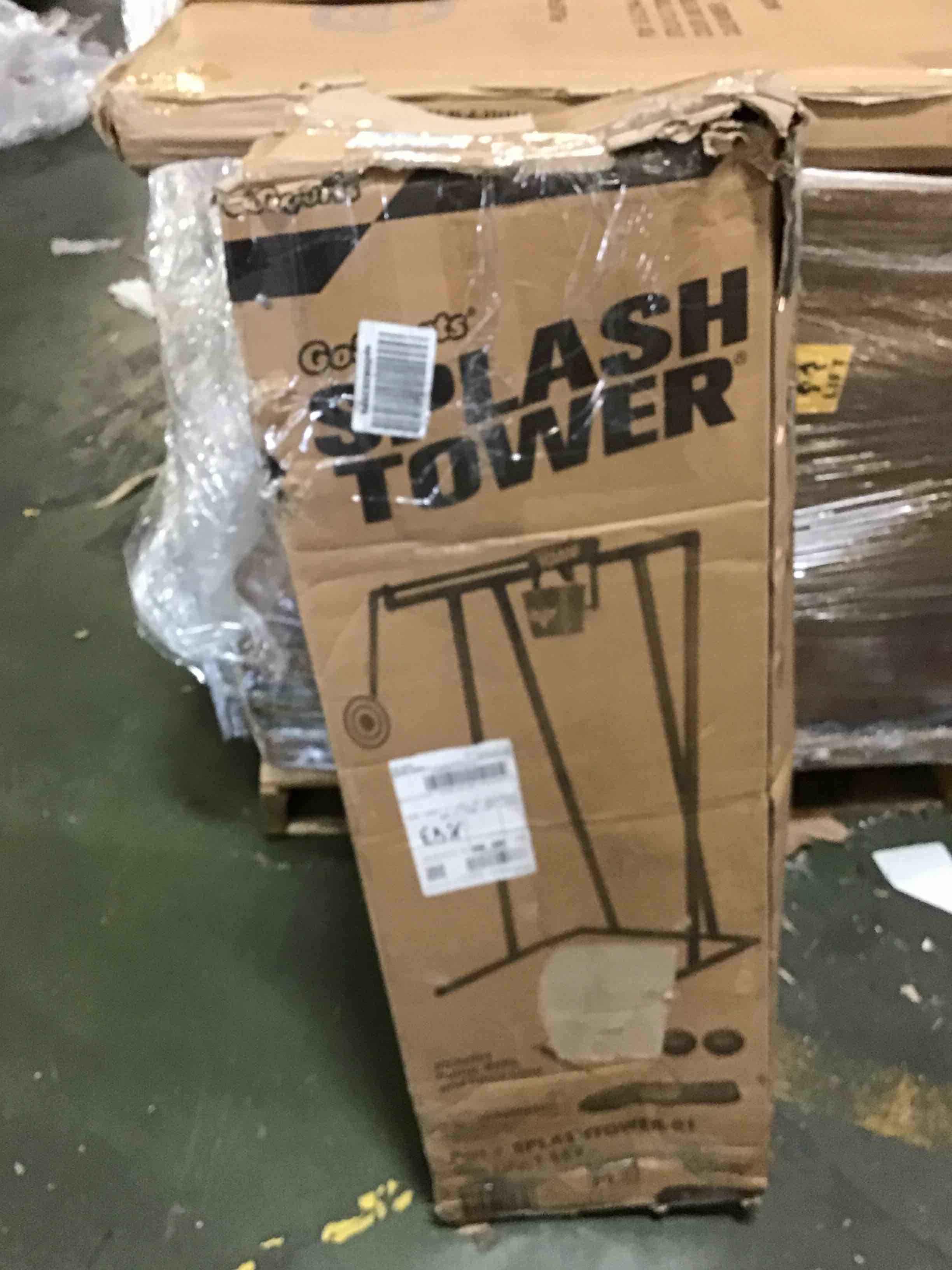 GoSports Splash Tower Water Dunk Game - Water Soaking Dunk Tank for Kids & Adults