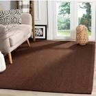 Chocolate/Dark Brown Indoor Solid Coastal Area Rug