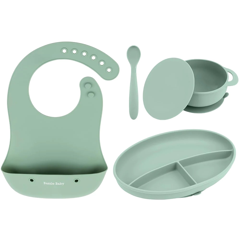 Foodie Silicone Feeding Set by Bazzle Baby