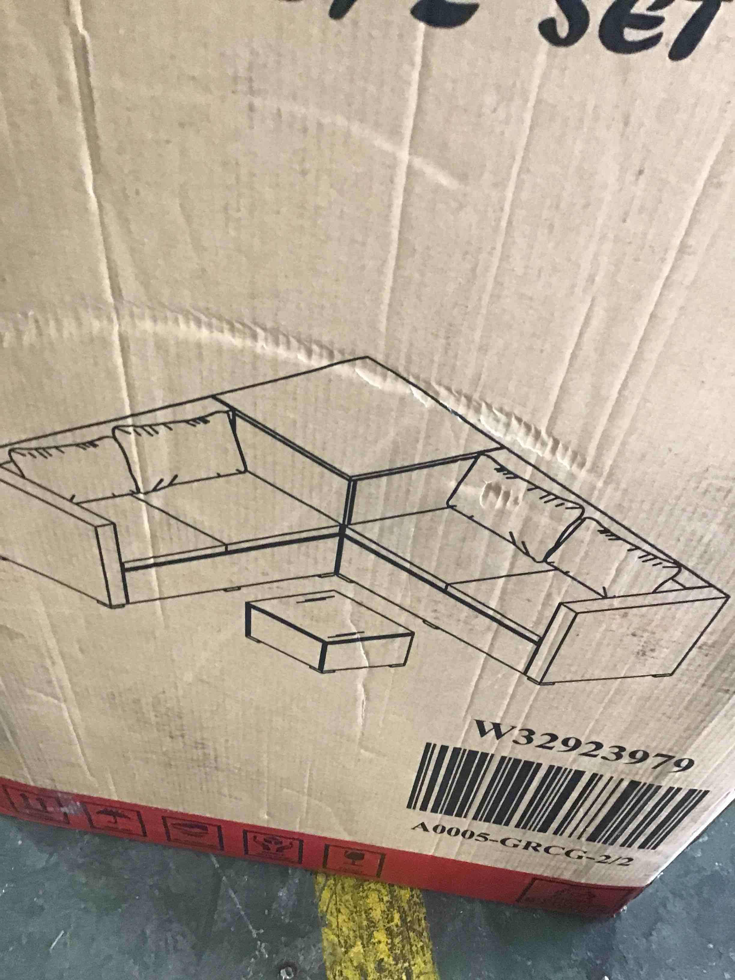 miscellaneous couch, set one of two incomplete