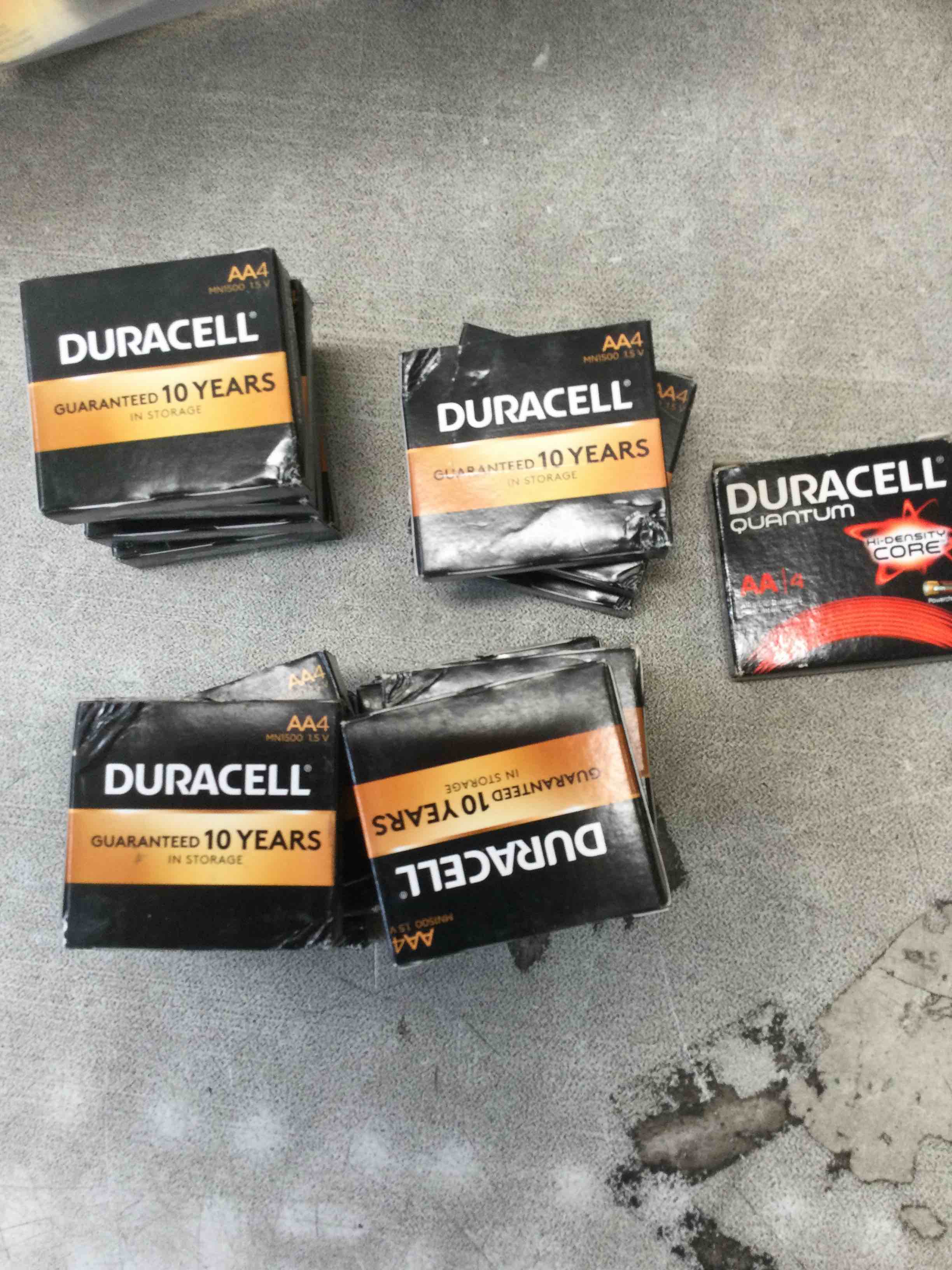 Duracell AA batteries. 4/pack