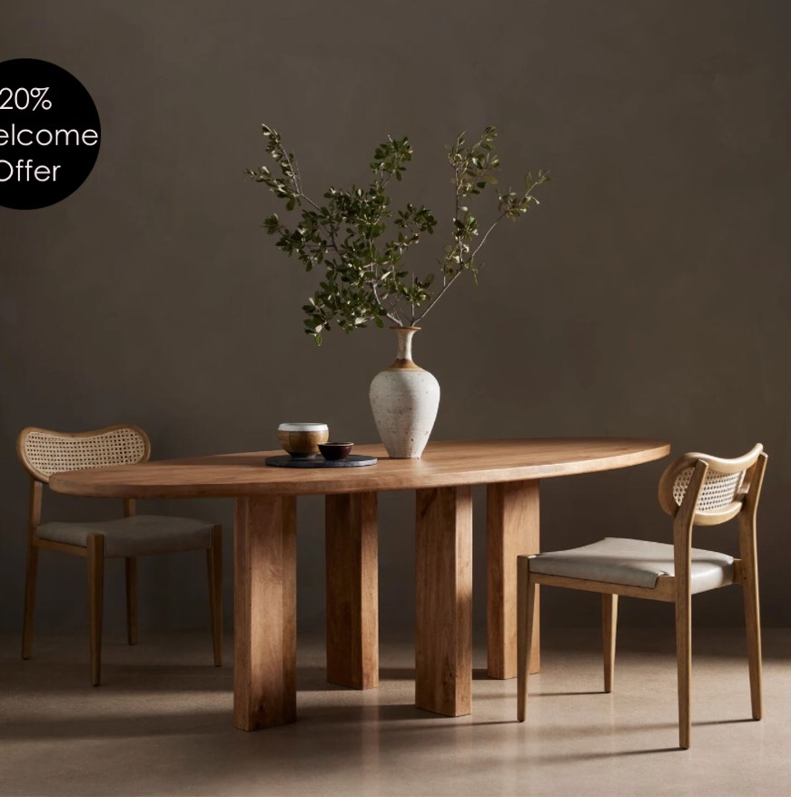 Cree Dining Table-Light Mango ( Incomplete) Table Top Only 