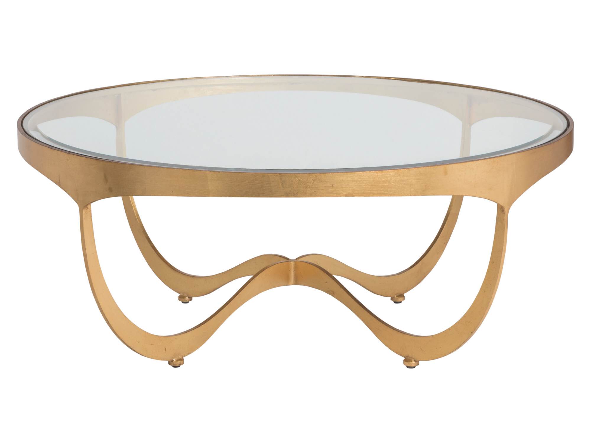 Metal Designs Gold Sophie Round Cocktail Table ( Wooden Upper )