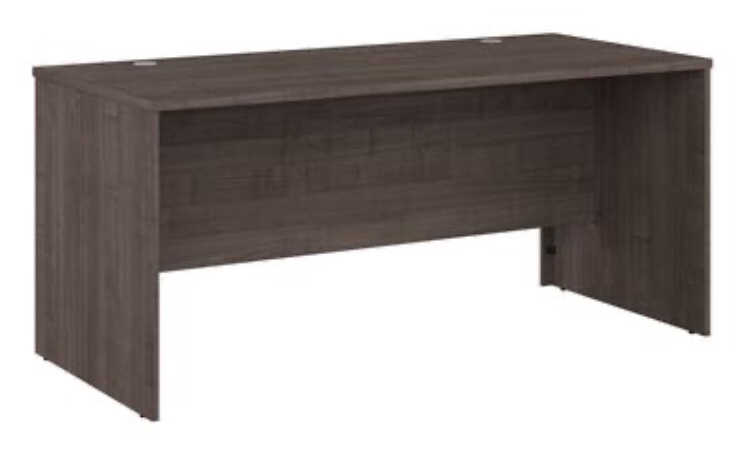Logan Collection 146400-000141 65" Desk Shell in Medium Gray Maple