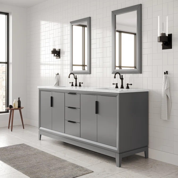 Aliaz 72” free standing bathroom vanity 