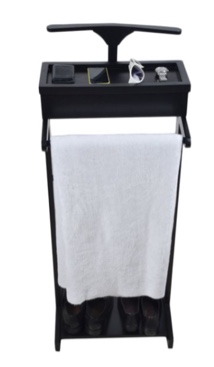 Dcenta Stock furniture dresser wooden dressing valet stand for coats organizer